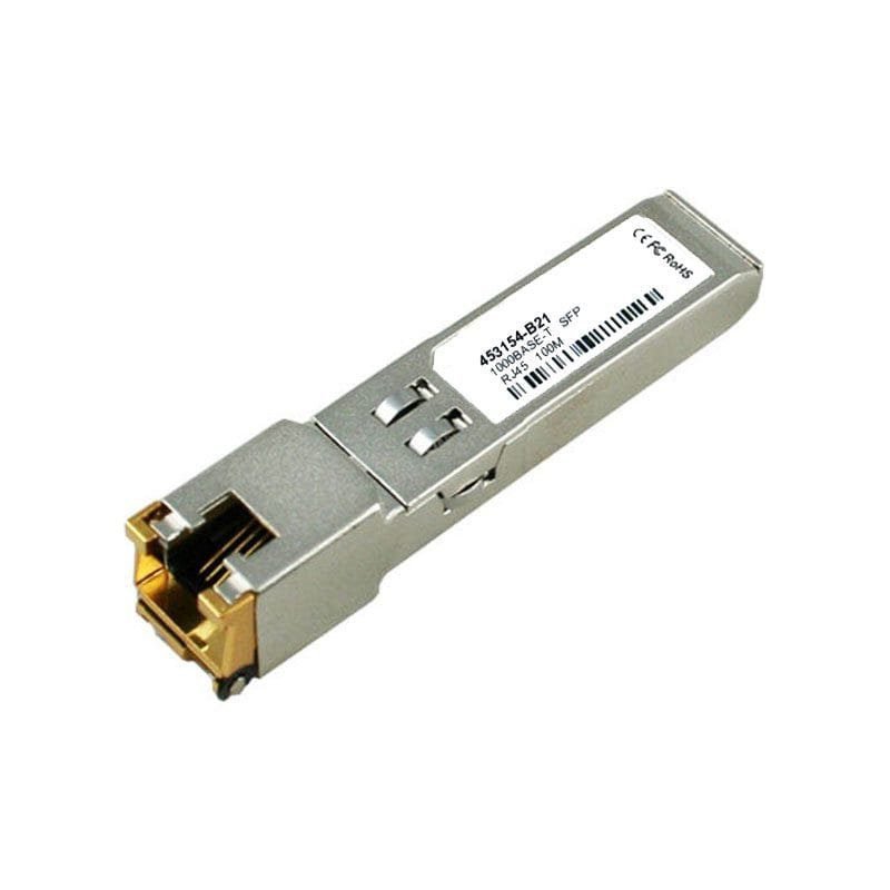 453154-B21 HPE Blade System SFP Copper RJ-45 Transceiver Module for Reliable 1000BASE-T Connectivity