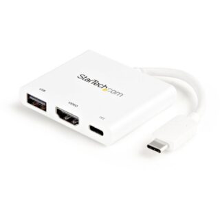 CDP2HDUACPW StarTech.com USB-C Multiport Adapter - HDMI 4K & USB 3.0 - Power Delivery - White