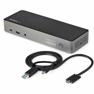 DK31C3HDPD StarTech.com USB-C / USB-A Hybrid Docking Station - Triple 4K for Mac and Windows