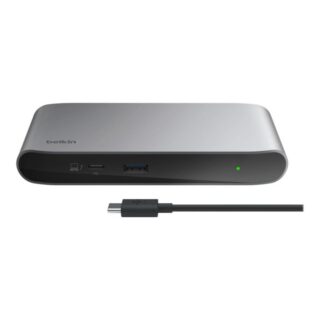 INC013TTSGY Belkin Thunderbolt 4 Dock - 40 Gbps, 96W, 1xUSB-A, 4xTB4, 8K, Grey with TB4 Cable