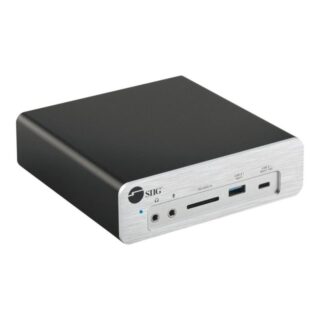 JU-DK0K11-S1 SIIG Thunderbolt 3 Dock with Dual M.2 NVMe SSD & 87W Power Delivery