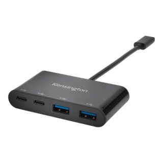 K39124WW Kensington CH1000 USB-C 4-Port Hub - Versatile Connectivity