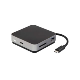 OWCTCDK6P2SG OWC USB-C Travel Dock E - Portable 6-Port Dock with Ethernet