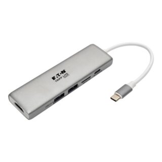 U442-DOCK10-S Eaton Tripp Lite USB-C Docking Station Adapter - 4K HDMI, Thunderbolt 3, PD Charging, Micro SD