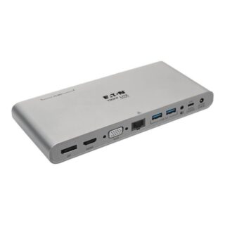 U442-DOCK4-S Eaton Tripp Lite USB-C Docking Station with HDMI, VGA, DisplayPort, USB-A/C, Gigabit Ethernet & PD Charging